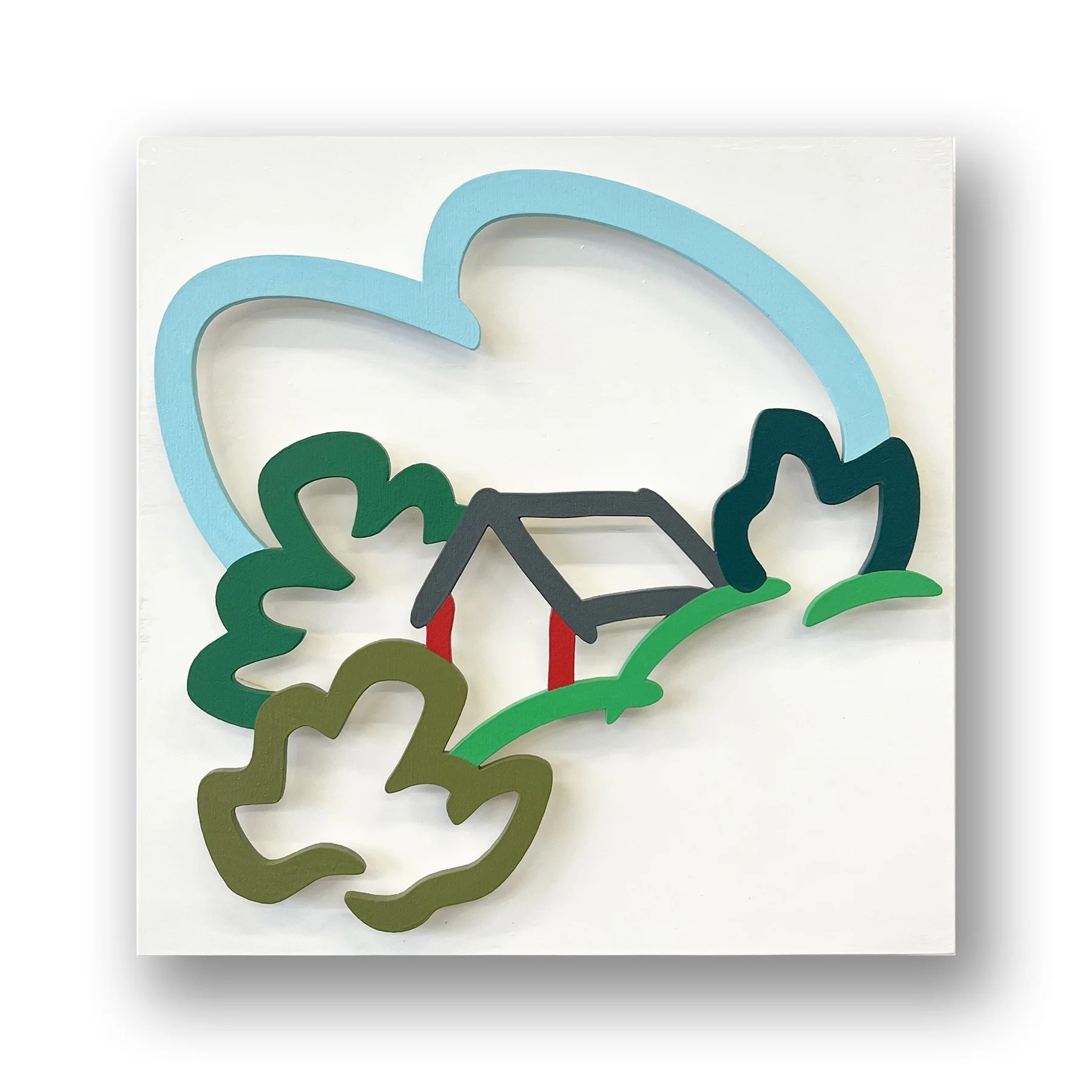 絵画 Evergreen Valley Landscape – WheelHouseArt